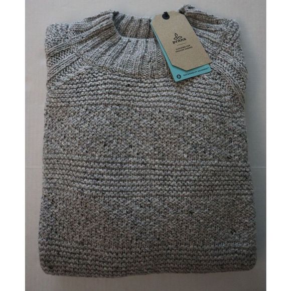PrAna 1966191 Women's Sz Large Gray Nemma Standard Fit Knit Sweater $99+ - Picture 9 of 9